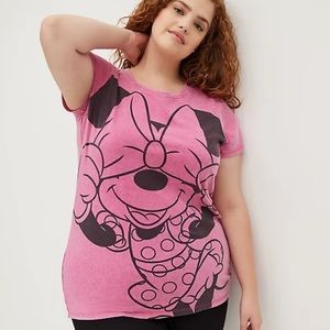 Torrid Disney Minnie Mouse Pink Tee